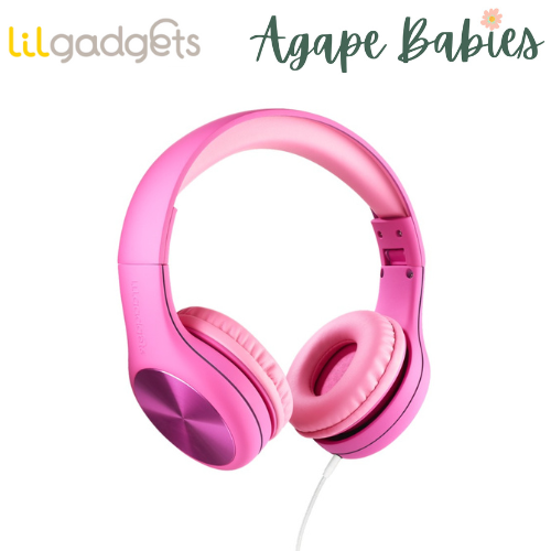 LilGadgets Connect+ Pro Wired Headphones for Children - Pink