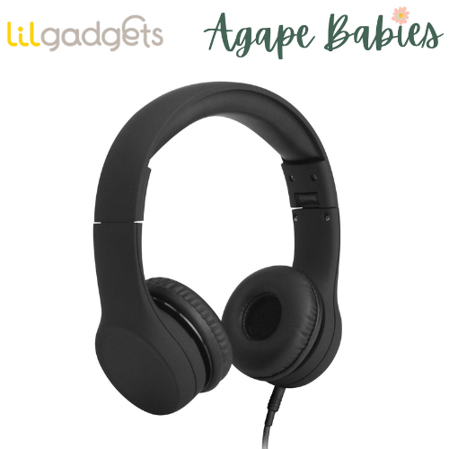 LilGadgets Connect+ Wired Headphones for Children - Black