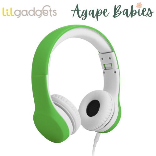 LilGadgets Connect+ Wired Headphones for Children - Green