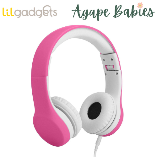 LilGadgets Connect+ Wired Headphones for Children - Pink