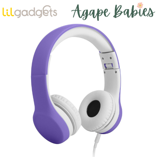 LilGadgets Connect+ Wired Headphones for Children - Purple