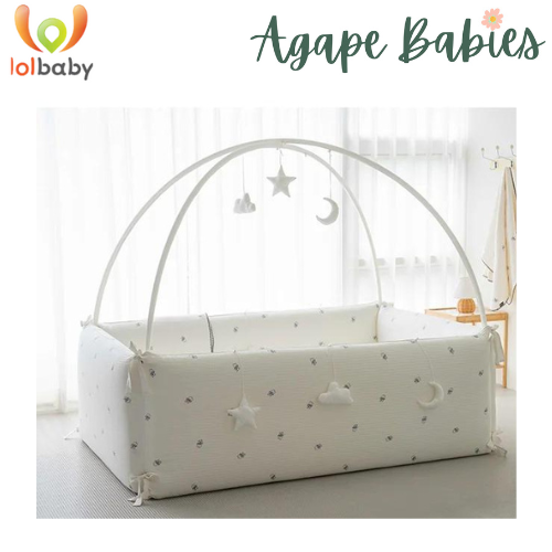 LOLBaby Cotton Embroidery Bumper Bed - Canopy ONLY