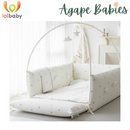 Lolbaby Cotton Embroidery Bumper Bed with Hanging Toy and Canopy (170x120x55cm) (Bundle Pack)- 6 Designs - ETA End Aug