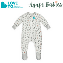 Love To Dream L/S Enclosed Foot Romper Original Bunny