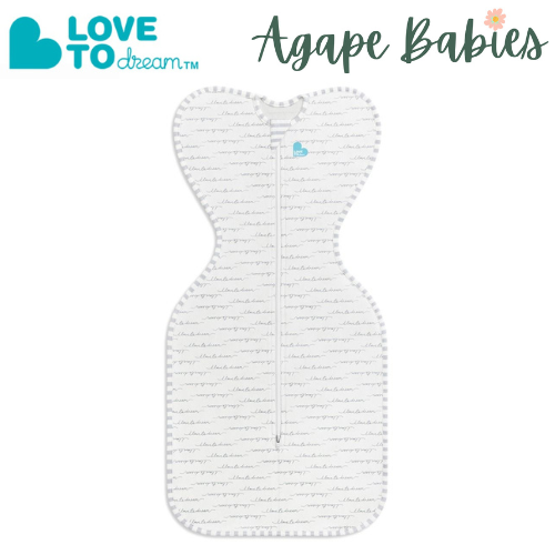 Love To Dream Swaddle UP  Original 1.0 Tog - White Dreamer