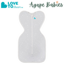 Love To Dream Swaddle UP 0.2 Tog Lite Grey (Stars Design) - New Born