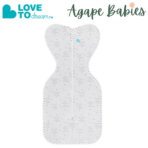 Love To Dream Swaddle UP 0.2 Tog Lite Grey NEW