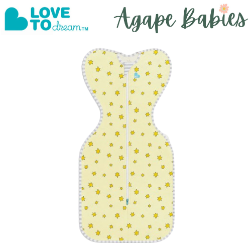 Love To Dream Swaddle UP Bamboo 0.2 Tog Lite Yellow