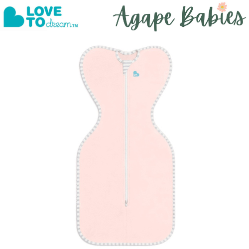 Love To Dream Swaddle UP Lite 0.2 TOG (Stage 1) - Light Pink