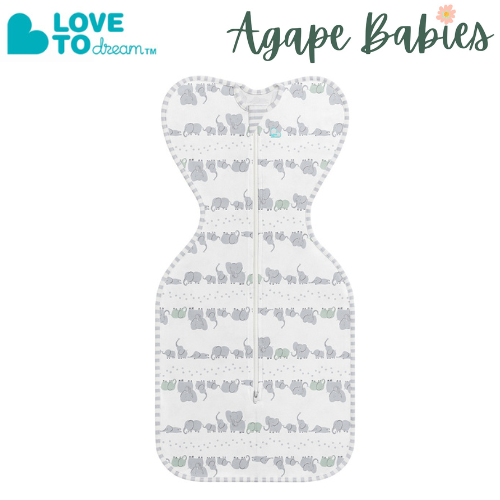 Love To Dream Swaddle UP Original Lite 0.2 Tog - Elephant Trail