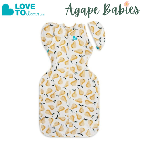 Love to Dream Swaddle UP Transition Bag Designer Original 1.0 TOG - Pear Ochre Cream