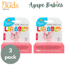 [2-Pack] Buds For Kids Lip Balm 1.6g - Pink Melon Exp: 01/28