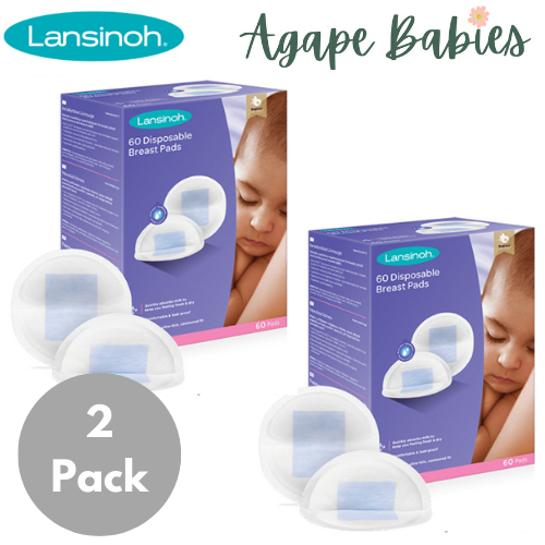 Lansinoh Disposable Breast/Nursing Pads 60pcs ( 2 Pack Bundle)