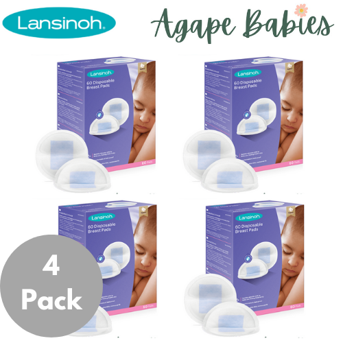 Lansinoh Disposable Breast/Nursing Pads 60pcs - BUNDLE OF 4 PACKS