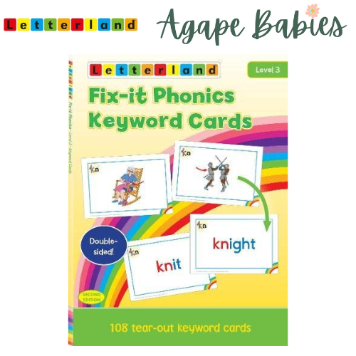 Letterland Fix It Phonics Keyword Cards Level 3 - 108 tear-out cards