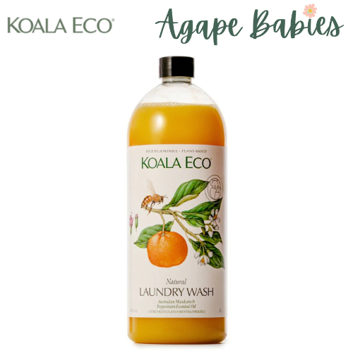 Koala Eco Natural Laundry Wash Mandarin & Peppermint Essential Oil - 1L