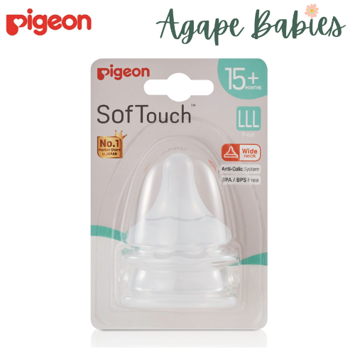 Pigeon Softouch 3 Nipple Blister Pack 2pcs (LLL)