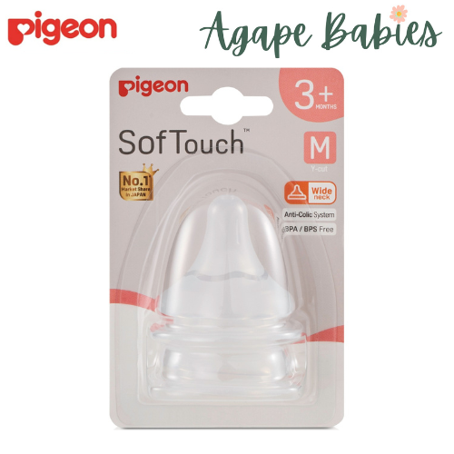 Pigeon Softouch 3 Nipple Blister Pack 2pcs (M)