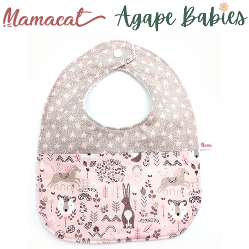 Mamacat Bib Pink Forest