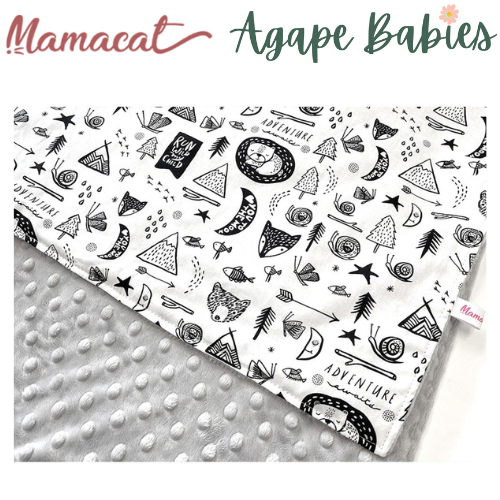 Mamacat Minky Blanket Wild Adventure