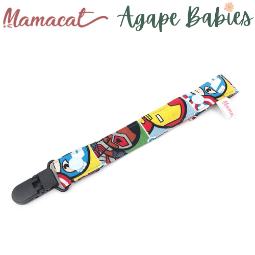 Mamacat Pacifier Strap Chibi Marvel Grid