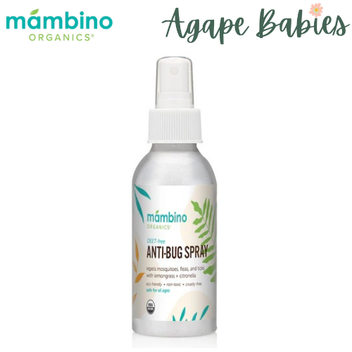 Mambino Organics Anti-Bug Repellent Spray – Lemongrass + Citronella 120ml