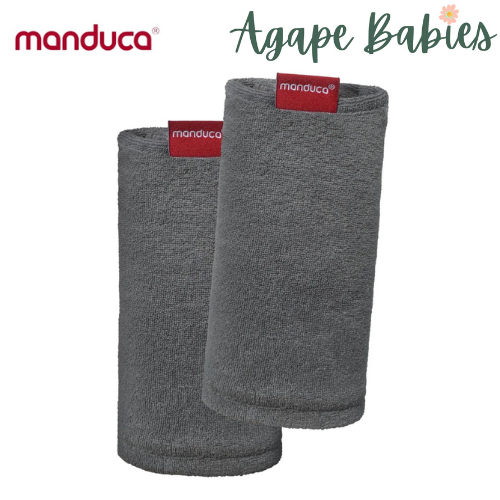 Manduca Organic Cotton Fumbee Teething Pads- Dark Grey