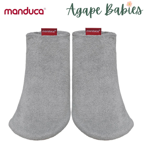 Manduca Organic Cotton Tulip Fumbee Teething Pads - Light Grey