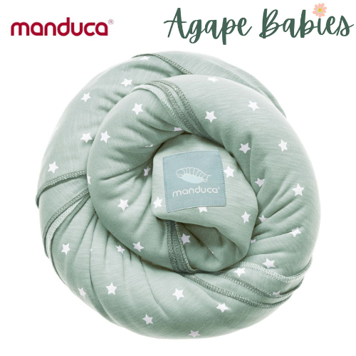 Manduca Sling Organic Cotton Baby Wrap Little Stars Mint