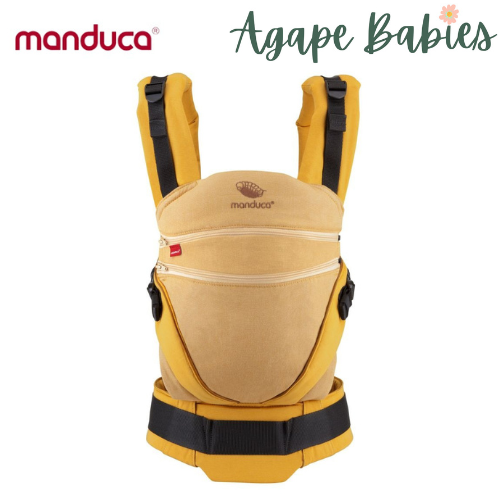 [3 Years Local Warranty] Manduca XT Organic Cotton  Baby & Toddler Carrier - Denim Gold Toffee