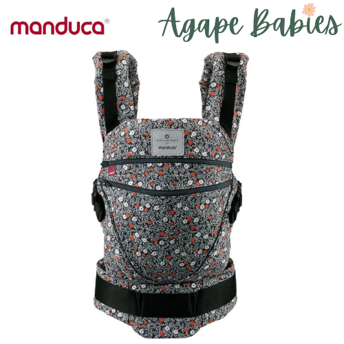 [3 Years Local Warranty] Manduca XT Organic Cotton Baby & Toddler Carrier - BellyButton SoftBlossom Dark