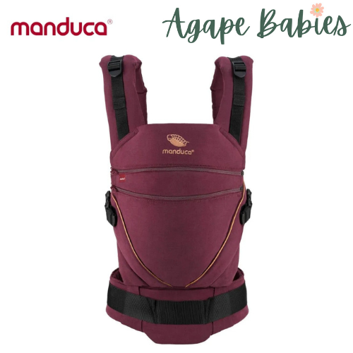 [3 Years Local Warranty] Manduca XT Organic Cotton Baby & Toddler Carrier - Denim Berry Toffee