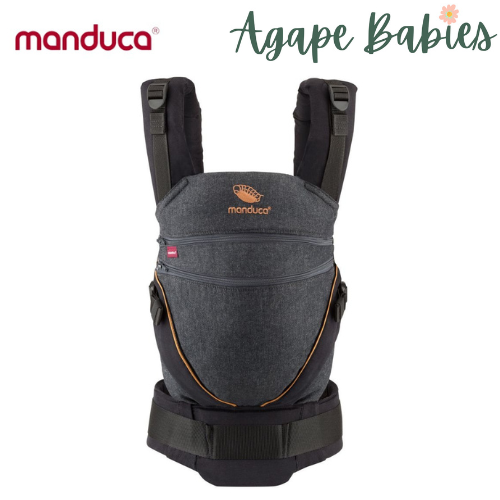 [3 Years Local Warranty] Manduca XT Organic Cotton Baby & Toddler Carrier - Denim Black Toffee