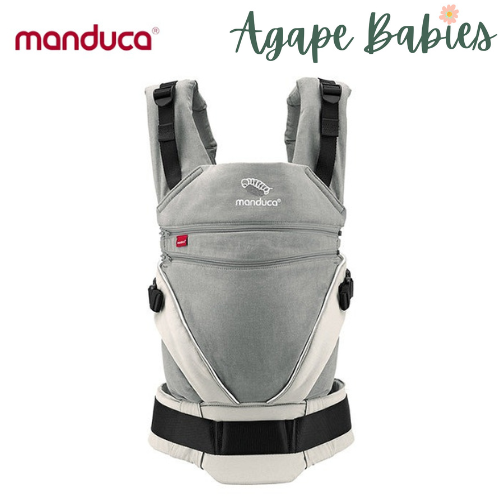 [3 Years Local Warranty] Manduca XT Organic Cotton Baby & Toddler Carrier - Grey White