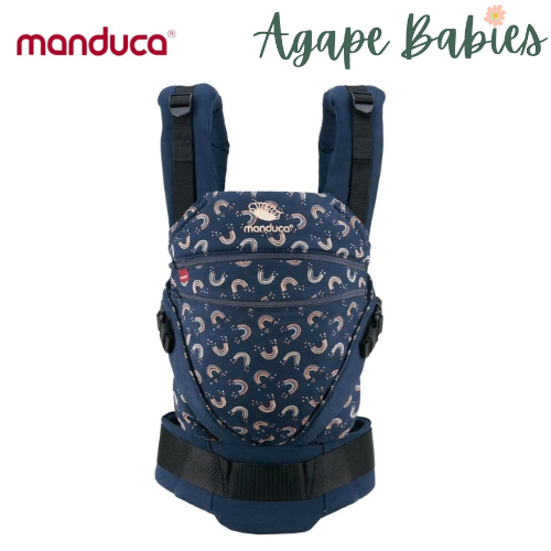 [3 Years Local Warranty] Manduca XT Organic Cotton Baby & Toddler Carrier Limited Edition Rainbow Night