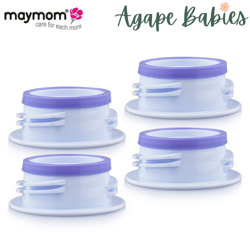 Maymom 3rd Gen Bottle Thread Changer To Use With Wide Avent Flange (spectra wide) And Standard Bottle (Medela); 4pc/pk