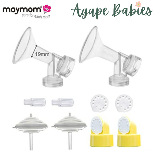 Maymom Breast Shield Set and Accessories for Medela Freestyle Breast Pump (19 mm)