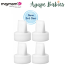 Maymom Duckbill Valves for Spectra S1, S2, 9 Plus, Dew 350; Not Original Spectra Pump Parts Spectra S2 Accessories Replace Spectra Valve; 4pc White 3rd Generation