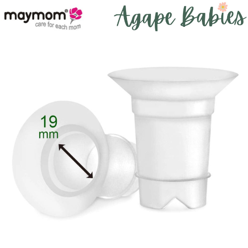 Maymom Flange Inserts 19 mm for Medela and Spectra 24 mm Shields/Flanges. Use with Medela Freestyle, Harmony and Sonata to Reduce 24mm Nipple Tunnel Down to 19 mm; 2pc/Each