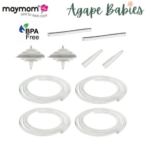 Maymom Tubing Kit for Freemie Cups to Connect to Spectra S1, S2/Avent/Ameda Pumps