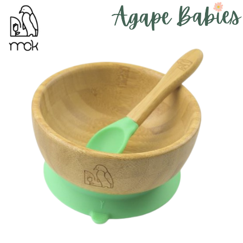 MCK Bamboo Bowl Set with Spoon - Green