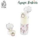 MCK TKDK Water Bottle (600ml),2 Lids, Cherry Blossom-2 Colors