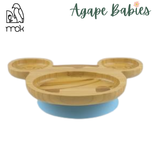 MCK X TKDK Donutella Bamboo Plate - 26cm (L) x 22cm (W) x 3.1cm (H) - Blue