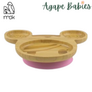 MCK X TKDK Donutella Bamboo Plate - 26cm (L) x 22cm (W) x 3.1cm (H) - Pink