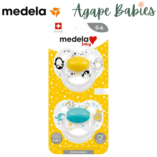 Medela Baby Pacifier Original, 0-6M Unisex Duo