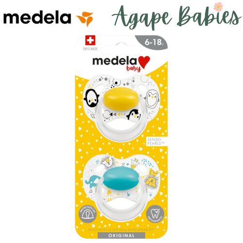 Medela Baby Pacifier Original, 6-18M Unisex Duo