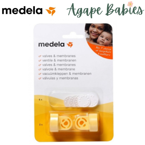 Medela New Valves (2 Heads) & Membranes(6 Pcs) Set (Made in Switzerland)