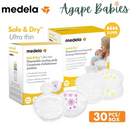 Medela Safe & Dry Ultra Thin Disposable Bra Pad, 30s + Disposable Nursing Pads (30s)-Bundle Pack