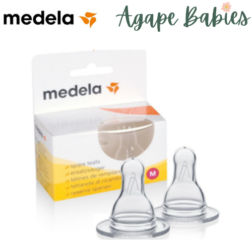 Medela Spare Teats - Medium Flow (Made in Switzerland) - 2pcs per pack