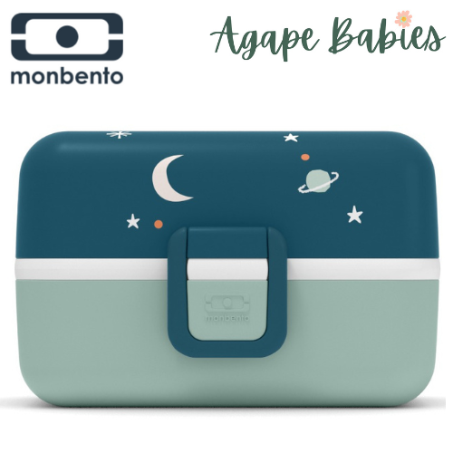 Monbento MB Tresor Kid's Bento Box - Graphic Cosmic Blue